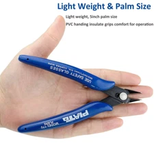 Carbon Steel Wire Cable Cutter Pliers – Electrical Side Cutting Flush Tool, Blue