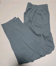 32 Degrees Heat Women's Utility Ankle Pants with Elastic Waistband, L, Blue