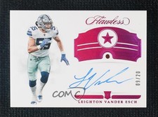 2018 Panini Flawless Rookie Gems Signatures 9/20 Leighton Vander Esch Auto 9su