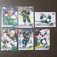 Upper Deck 2025-26 Series 1 Hockey Full Minnesota Wild 6 Base Card Lot