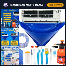 Mini Split AC Cleaning Kit with 2L Pressure Sprayer - Fits 38-48in Units