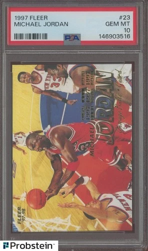 1997 Fleer Michael Jordan PSA 10 #23