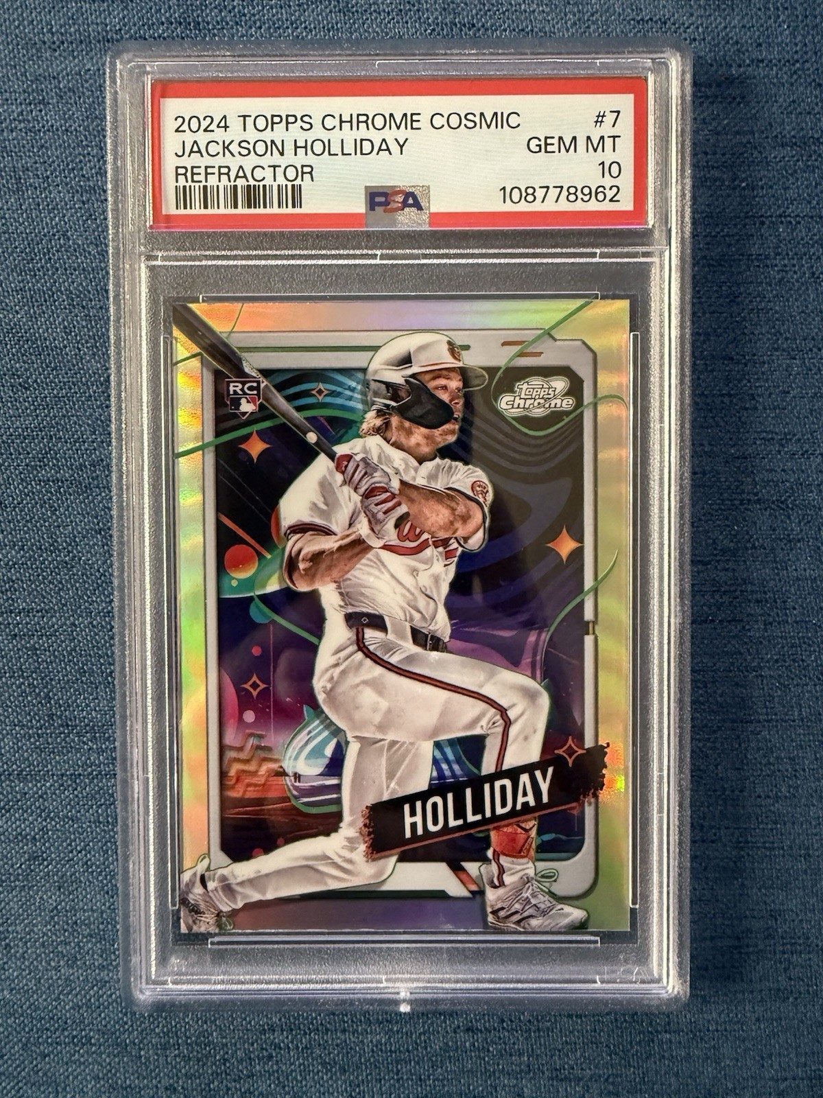 2024 Topps Chrome Cosmic Jackson Holliday RC Refractor #7 PSA 10
