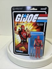 GI Joe Super7 ReAction Red Ninja Cobra Assassin 3.75  Action Figure New Sealed