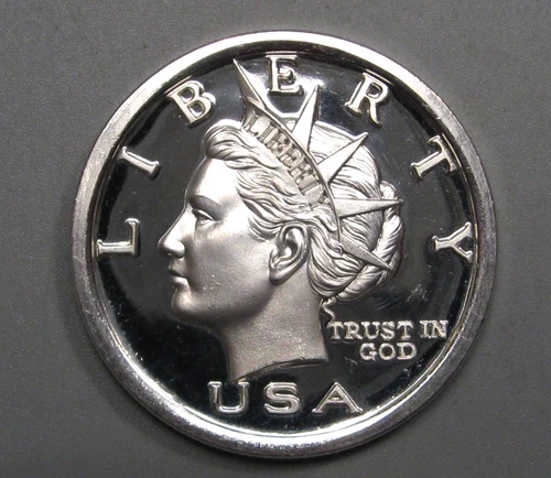 2003 NORFED Liberty $10 1 oz .999 Proof Silver Round