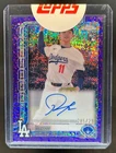 2025 Topps Chrome Roki Sasaki Rookie Auto RC Purple Speckle Refractor #285/299