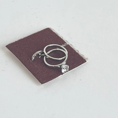 Vintage Stirling Silver Wedding & Engagement Rings Bracelet Charm Pendant