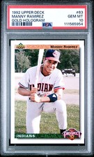 1992 Upper Deck Gold Hologram Manny Ramirez #63 PSA 10