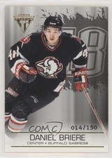 2003 Pacific Private Stock Titanium Hobby Jersey Number 14/150 Daniel Briere 7d2