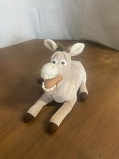Shrek Donkey Plush Stuffed Soft Toy Teddy Bear Grey 8" Long Beanie Film Movie