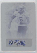 2013 Leaf Draft Auto Printing Plate Cyan 1/1 Desmond Trufant #BA-DT2 Auto 1k5