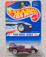 Hot Wheels 1995 Model Series Power Rocket White 5HO Wheels