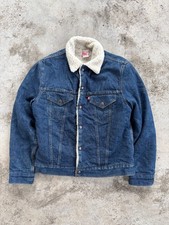 vintage levi s sherpa denim jacket 80s made in USA