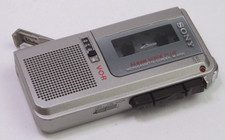 Sony M-570V Microcassette Voice Operated Recorder VOR Sliver Untested For Parts