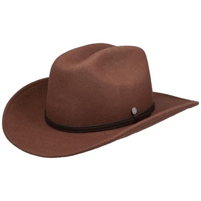 LIERYS Bellocane Wool Westernhut Cowboyhut Wollfilzhut Filzhut Rodeohut