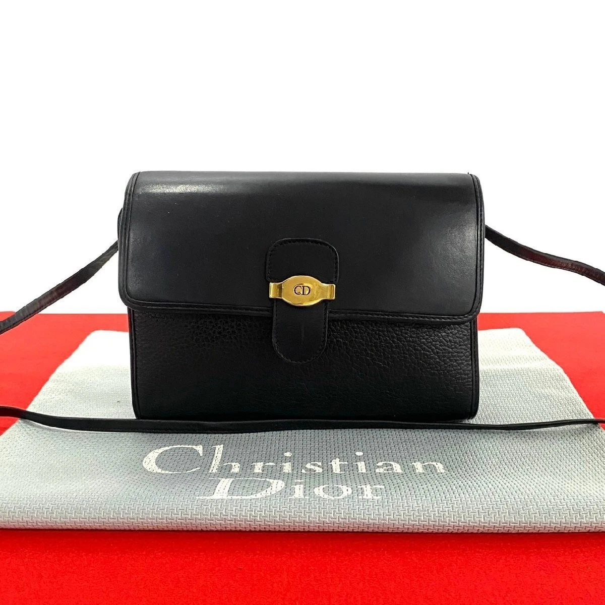 Christian Dior Extrême Beauté Rare Logo Christian Dior Raccords Métal Cuir