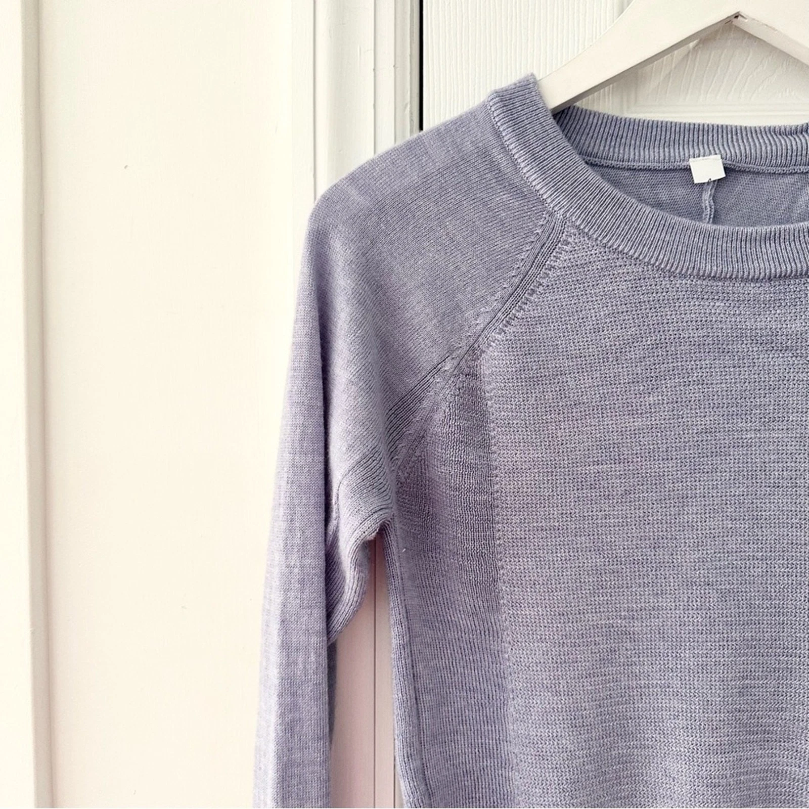 lululemon sit in lotus heathered cozy crew neck knit sweater