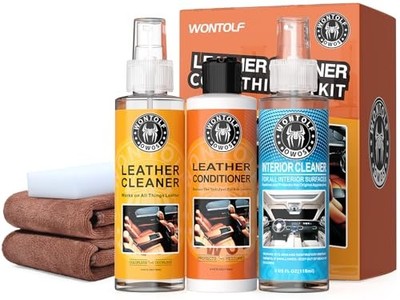 Leather Cleaner and Conditioner Non-Toxic Gentle Total Interior Cleaner Car 