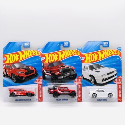 Hot Wheels Target Red Edition 1-3 Jeep Gladiator Maserati Ford Mustang Mach E HW