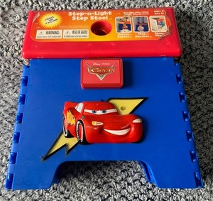 Disney Pixar Cars Lightning McQueen “step-n-light” Step Stool - Works Great !!