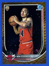 2025-26 Bowman Basketball Noa Essengue #BCV-12 Reptilian RC Refractor BULLS