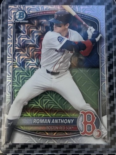 2025 Bowman Chrome #BCP-167 Mojo Refractor Roman Anthony Boston Red Sox 🔥💎😎🏆
