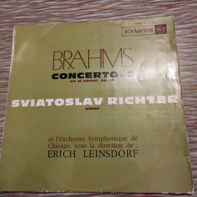 Schallplatte 33 Runden BRAHMS Konzert n2 in si b-mol, op.83 SVIATOSLAV RICHTER