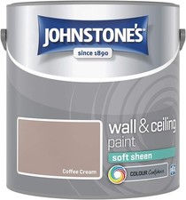 Johnstone's  2.5L  Walls Ceiling Paint  Matt Silk Soft Sheen Emulsion Finish New