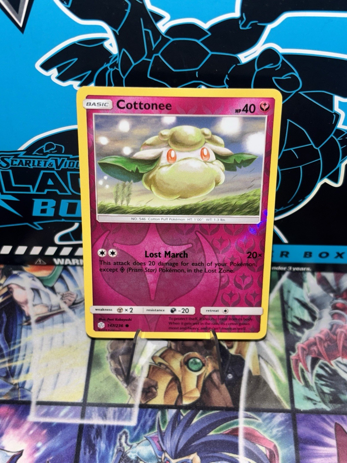 Cottonee 147/236 Sm-Cosmic Eclipse Reverse Holo