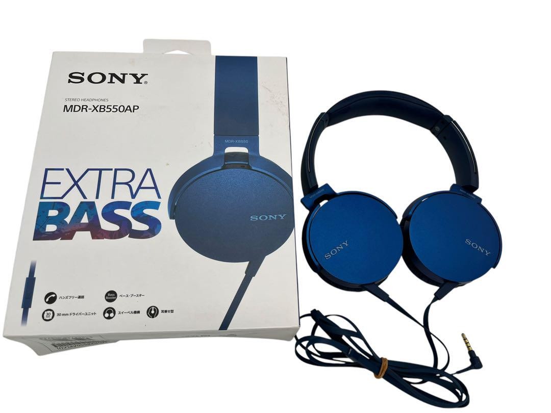 SONY MDR-XB550AP（L）海外モデル Amazon.co.jp: ソニー ヘッドホン 重低音モデル MDR-XB550AP