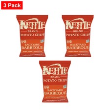 Kettle Backyard Barbeque Potato Chips 7.5 oz - 3 Packs