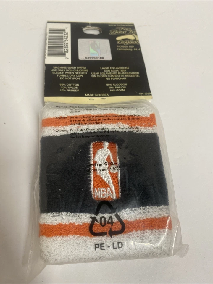 NBA 橙色黑色白色两个双宽腕带裸脚原装 A1 — 第 4/4 张图片