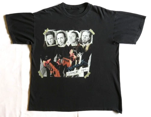 Metallica Vintage T Shirt Garage Inc. Tour 90's Rock Ba 1990s vintage concert t-shirt, vintage, single stitch, B+ condition