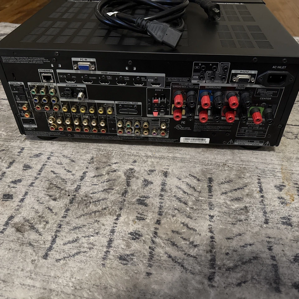 Integra DTR-30.3 Home Theater AV HDMI WRAT THX AM/FM Stereo Receiver Read - Image 3 of 4
