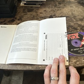 Sega Saturn Black Fire SEGA 1995 Action Manual w: registration Included