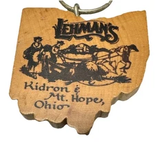 Vintage Kidron Ohio Lehman’s Home Goods Store Supplies Advertising OH Keychain
