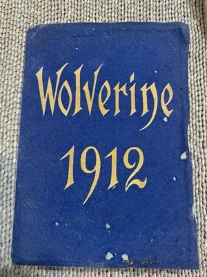 1912 MSU Wolverine Yearbook Signed By Linda e Landon Engineering Student Copy