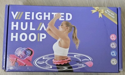 NEW! Smart Weighted Hula Hoops for Adults Infinity Hoop with counter BLACK COLOR