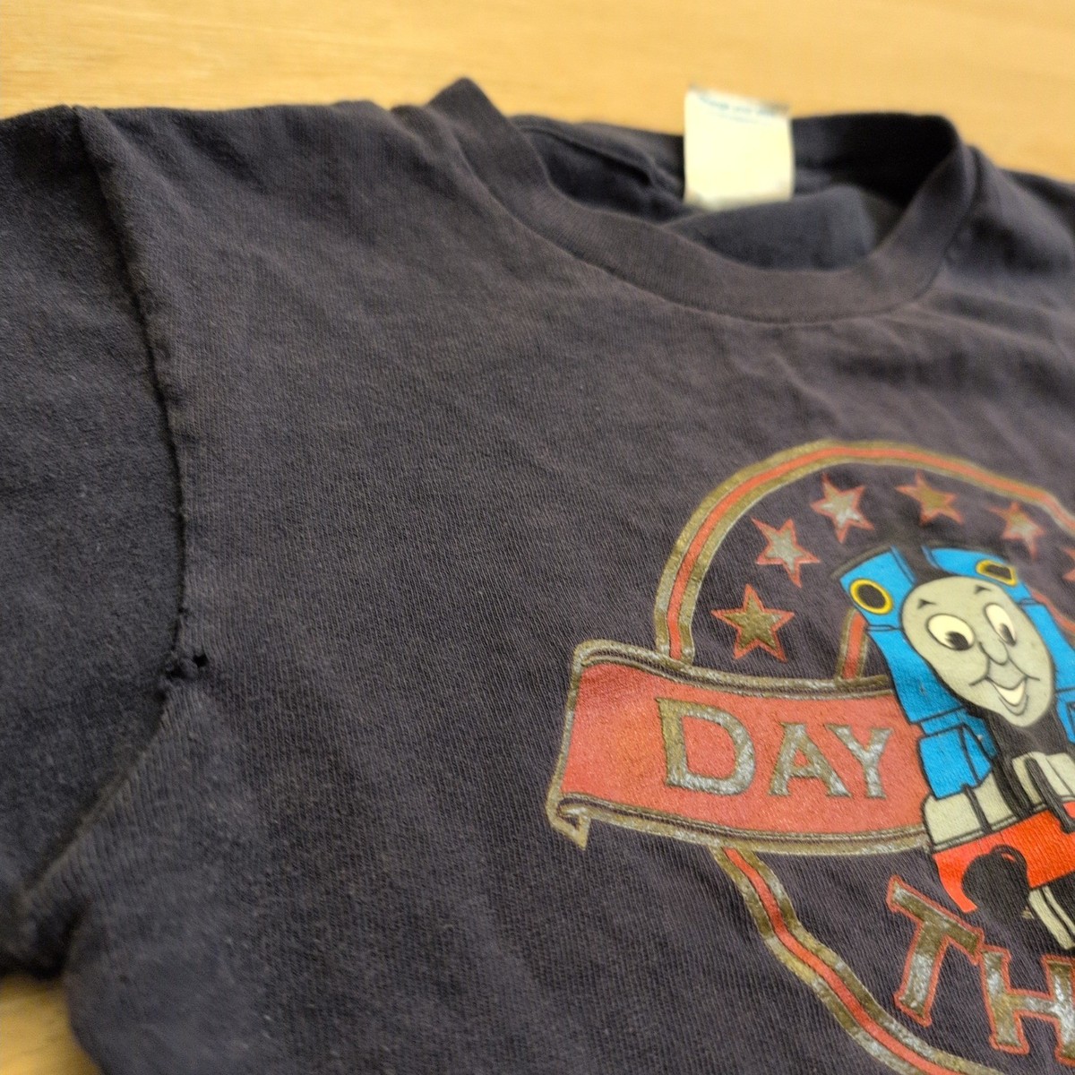 Vintage Thomas the Tank Engine Shirt Day Out With Thomas Kids Small 6-8 Black View 2