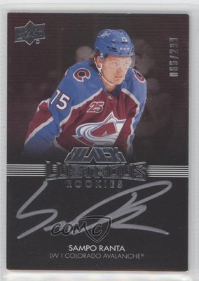 2021-22 SPx UD Black Lustrous Rookie Signatures 66/299 Sampo Ranta Auto RC 0ze5