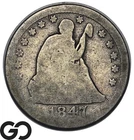 1847 Seated Liberty Quarter