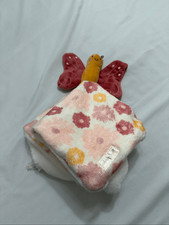 Butterfly Plush Baby Security Blanket Floral Buddy Blankie Soft Dream Gro