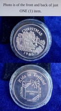 1985 Christmas Kids In Toyland Dahlonega Mint 1 Troy Oz 999 Silver Round Sealed 95.00 per troy oz