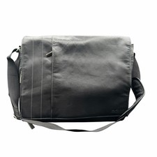 Kenneth Cole Reaction Black Leather Messenger...