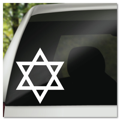 6'' Star of David Vinyl Decal Sticker
