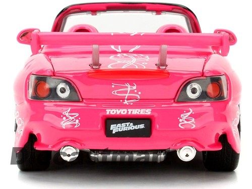 JADA 1:24 97604 2001 FAST AND THE FURIOUS SUKI'S HONDA S2000 DIECAST MODEL PINK - 第 3/8 張圖片