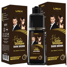 3 in 1 Natural Color Shampoo for Hair Dye-Ammonia-Free Hair Dye for Women  Men