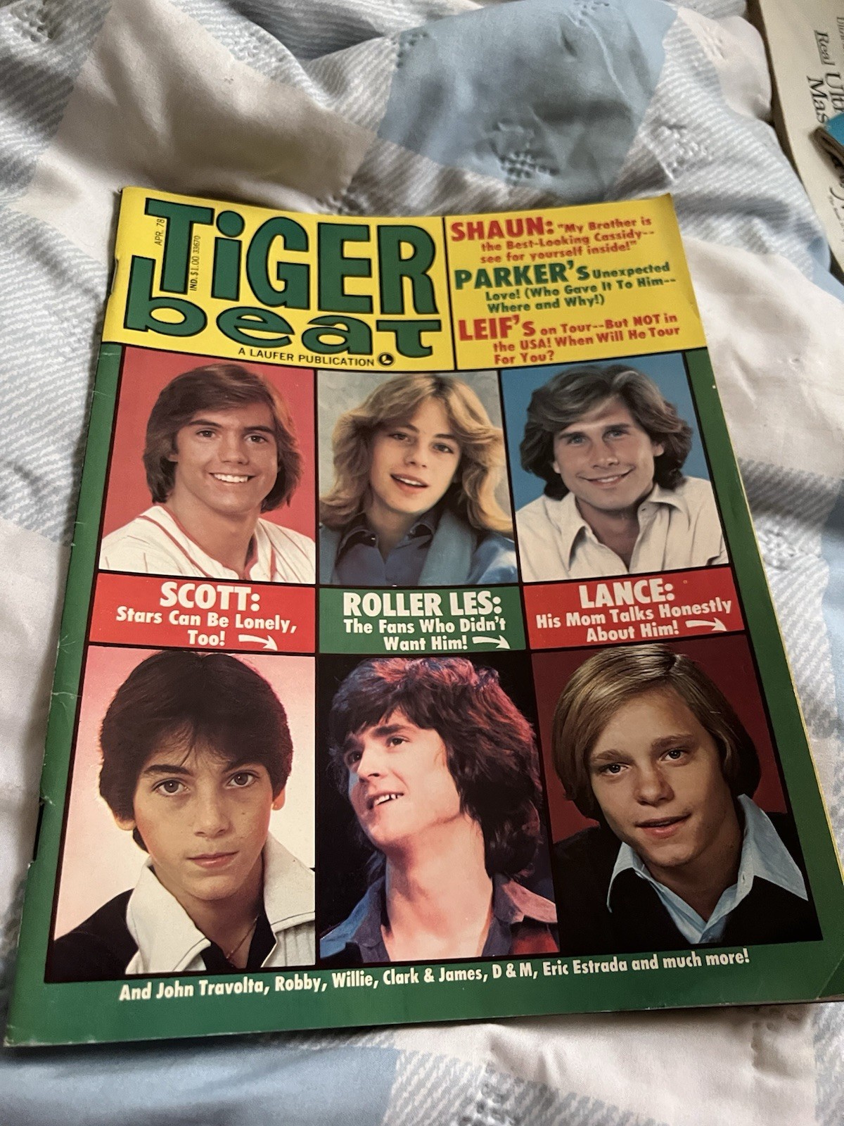 Tiger Beat Magazine April 1978 Shaun Cassidy Leif Garrett Scott Baio