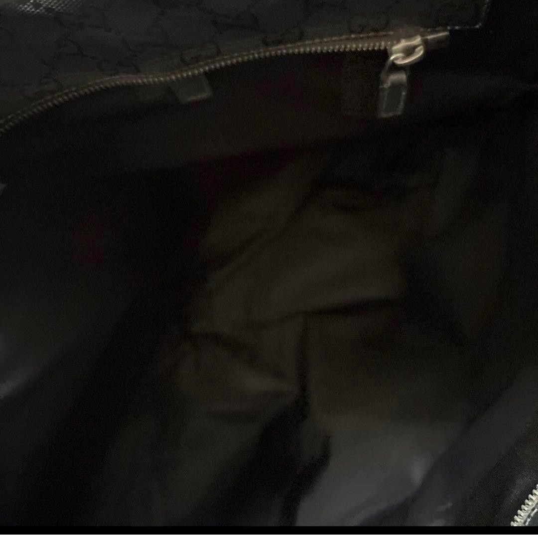 GUCCI 211120 213048 GG Pattern Tote Bag PVC Leather Brown Vintage From Japan thumbnail 14