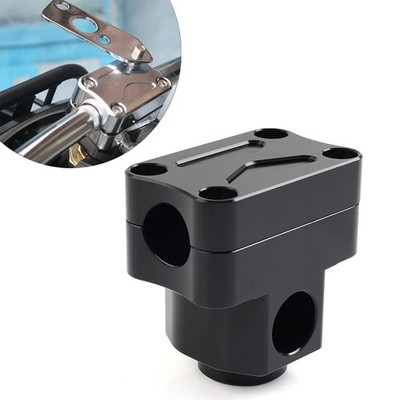 Lenker-Riser-Stand nach der Klemme für Honda Ruckus Zoomer NPS50 2003-12 Schwarz
